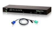 ATEN CS1308KIT: 8-port USB/PS2 KVM Switch w/ 8 USB cables
