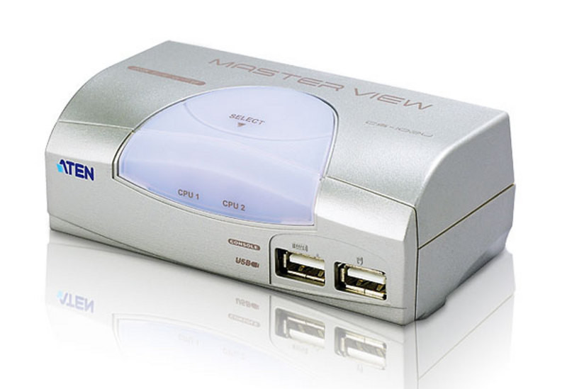 ATEN CS102U: 2 port USB KVM Switch with cables and HUB HUB SUN MAC  Supported - aten-kvm.com