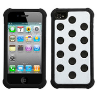 White/Black Dots TotalDefense Protector Cover
