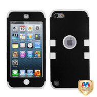 Rubberized Black/Solid White TUFF Hybrid Phone Protector Cover