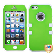 Rubberized Dr Green/Solid White TUFF Hybrid Phone Protector Cover