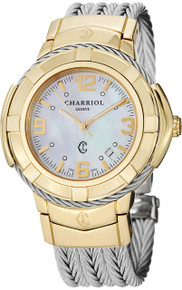 Charriol Womens Celtic Mother of Pearl Two Tone Steel Watch  display picture 1