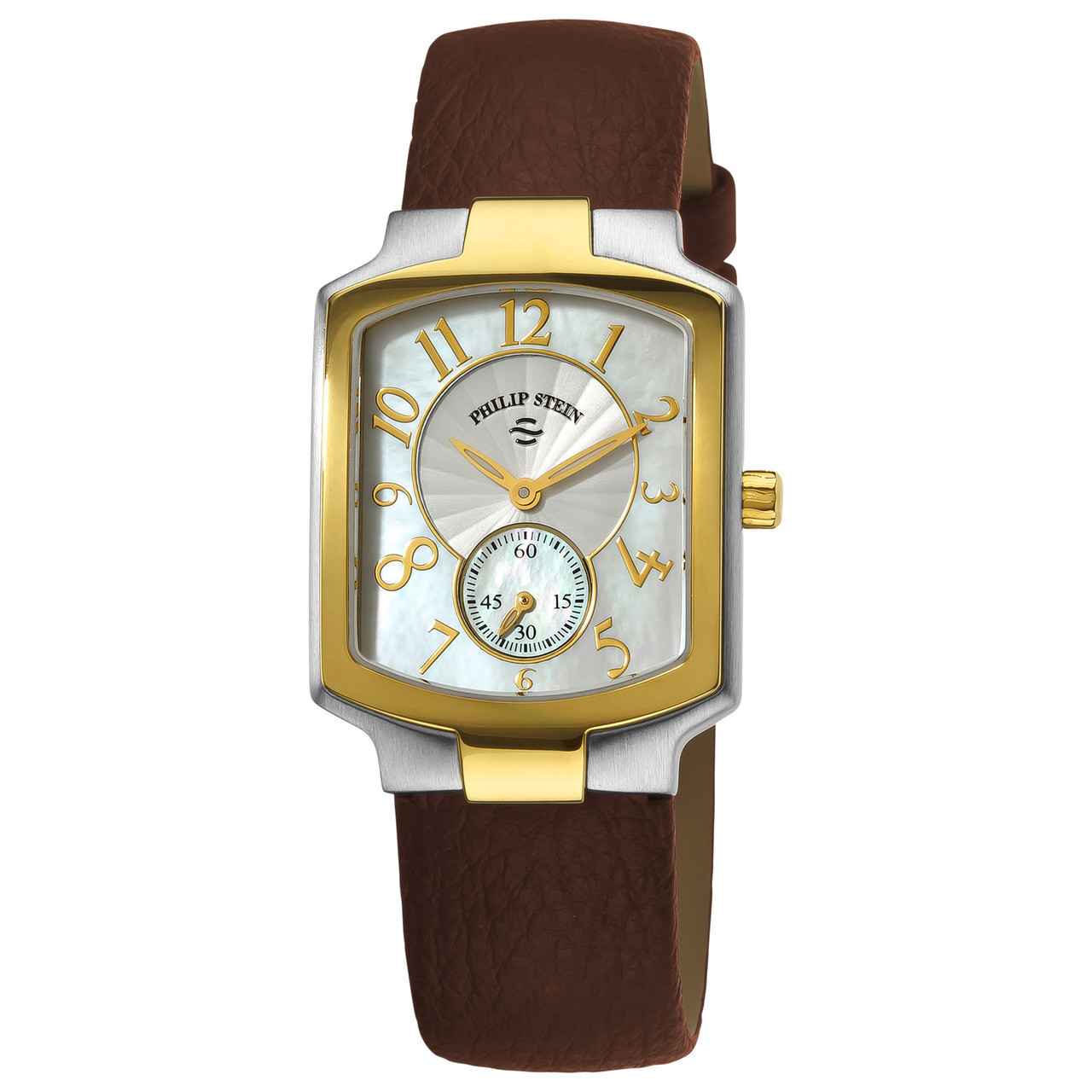 Vintage Philip Stein Silver and Brown Leather Watch $_57.JPG?set_id=880000500F main image 3