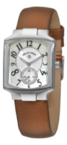 Philip Stein Women's 'Signature Classic Tank' Bronze Strap Watch