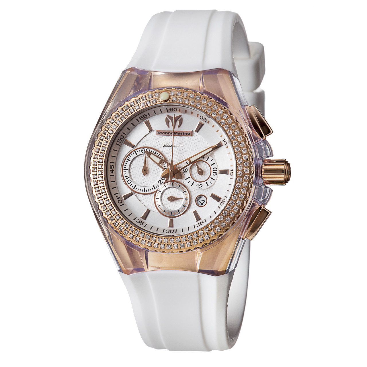 Technomarine Cruise Original Unisex White Chronograph Dial 
