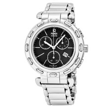 Fendi Women's F89031H.BR8653 'Selleria' Black Dial Stainless Steel Chronograph Swiss Quartz Watch