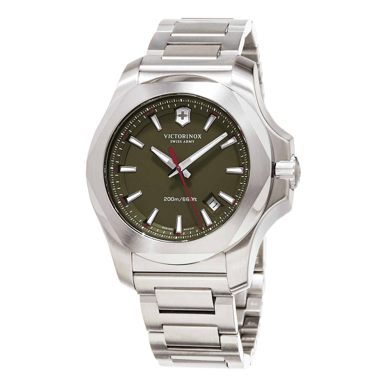 Victorinox Men's 241725.1 I.N.O.X. Analog Display Swiss Quartz Silver Watch  - Sigmatime