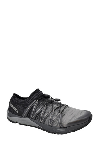 Merrell Bare Access Flex Knit black gray Man's barefoot running joggin shoes NEW
