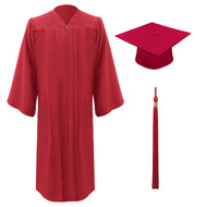 Red Freedom Cap, Gown & Tassel