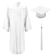 White Freedom Cap, Gown & Tassel