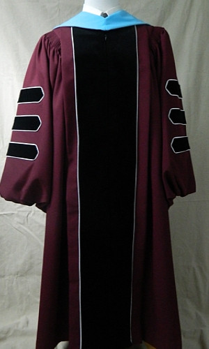 Buy ECU PhD Graduation Gown Set - Gown, Hood and Bonnet Online at George H  Lilley™️
