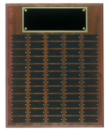 16" x 20" Cherry Finish Completed Perpetual Plaque with 60 Plates