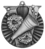 2" Silver Cheer Victory Medal