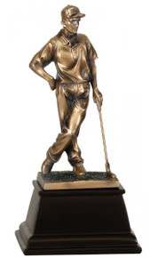13" Bronze Male Golf Resin Award