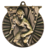 2" Gold Wrestling Victory Medal