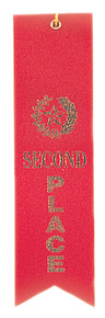 2nd Place Red Carded Ribbon