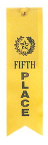5th Place Yellow Carded Ribbon