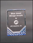 4 1/4" x 6" Blue Jewel Mirage Acrylic