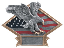 6" x 8 1/2" Eagle Diamond Plate Resin