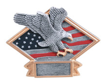 4 1/2" x 6" Eagle Diamond Plate Resin