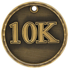 2" Gold 3D 10K Medal