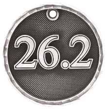 2" Silver 3D Marathon Medal
