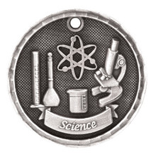 2" Silver 3D Science Medal