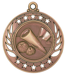 2 1/4" Bronze Cheer Galaxy Medal