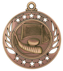 2 1/4" Bronze Hockey Galaxy Medal