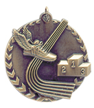 1 3/4" Gold Track Millennium Medal
