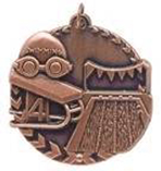 1 3/4" Bronze Swimming Millennium Medal