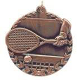 1 3/4" Bronze Tennis Millennium Medal