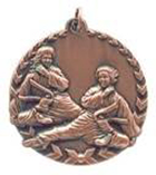 1 3/4" Bronze Karate Millennium Medal