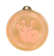 2" Bronze Bowling Laserable BriteLazer Medal