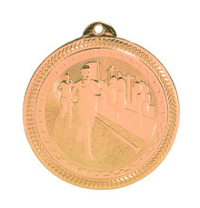 2" Bronze Cross Country Laserable BriteLazer Medal