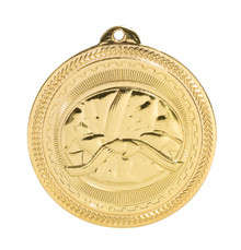 2" Gold Martial Arts Laserable BriteLazer Medal