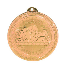 2" Bronze Swimming Laserable BriteLazer Medal