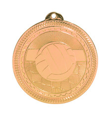 2" Bronze Volleyball Laserable BriteLazer Medal