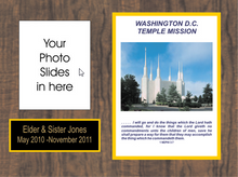 8x10 Temple Mission Plaque