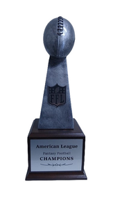 15" Silver Fantasy Football Trophy