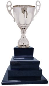 22" Silver Cup 3-Tier Trophy