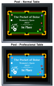 #615 Pool Table Plaque