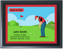 #402 Men's Hole In One Plaque