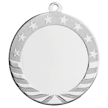 2 3/4" Bright Silver 2" Insert Holder Starbrite Medal