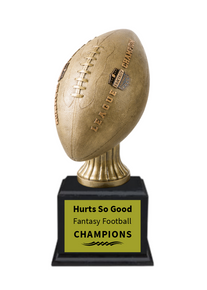 16" Gold Fantasy Football Resin on Base