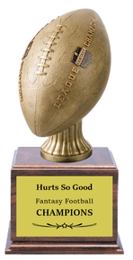 16" Gold Fantasy Football Resin on Base