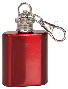 1 oz. Gloss Red Flask Key Chain