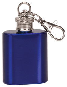 1 oz. Gloss Blue Flask Key Chain
