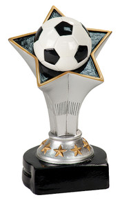 5 3/4" Soccer Rising Star Resin