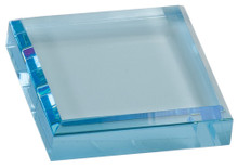 3" x 3" Blue Acrylic Paperweight